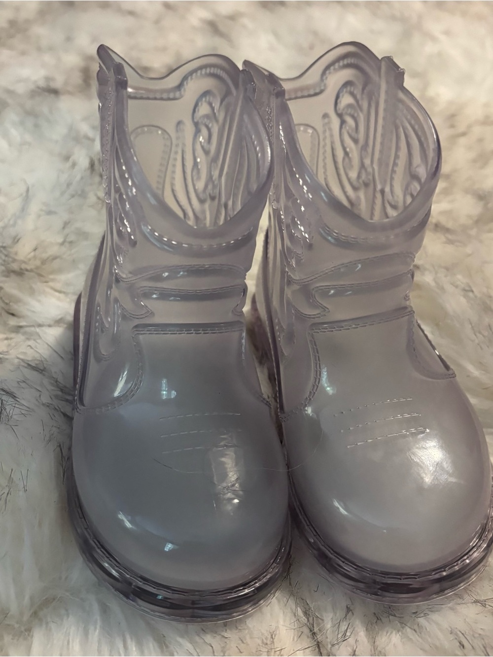 Mini Melissa Texas Clear Transparent Jelly Rain Boots